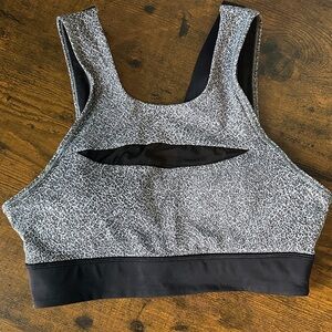 Lululemon Athletica Black and Gray Sports Bra